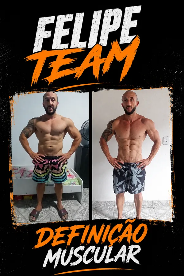 Evolução de aluno acompanhado pela Felipe Team.